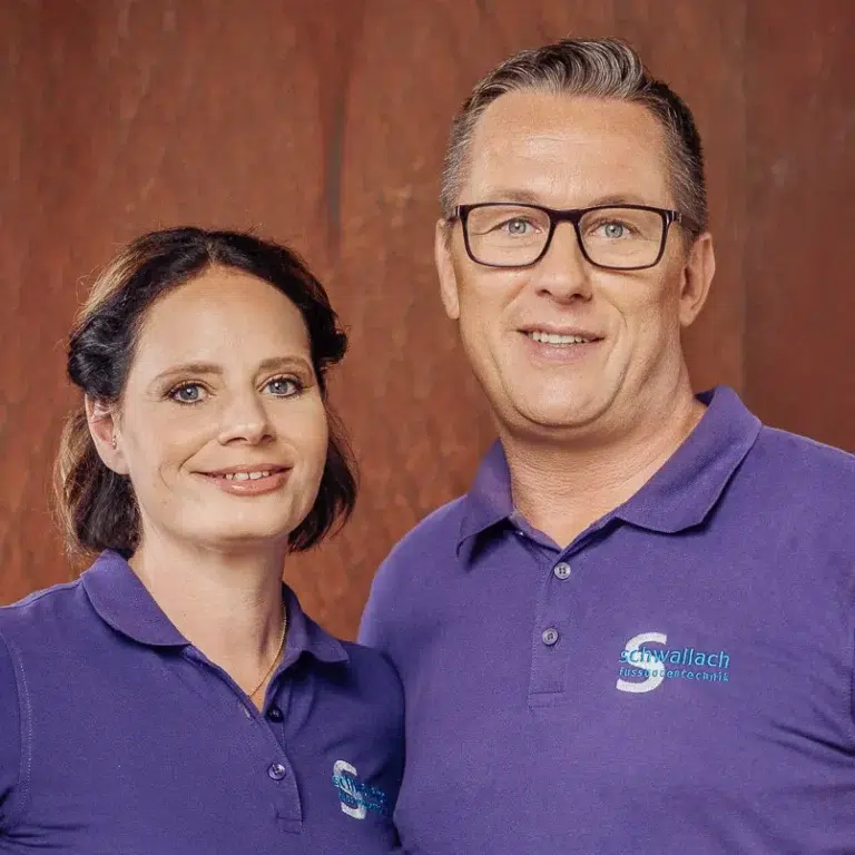 Portät Alexandra und Markus Schwallach. Inhaber Fussbodentechnik Schwallach - Firmenadresse