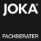 Schwarzes Rechteck mit dem Text „JOKA“ in großen weißen Buchstaben und darunter „FACHBERATER“ in kleineren weißen Buchstaben. - Firmenadresse